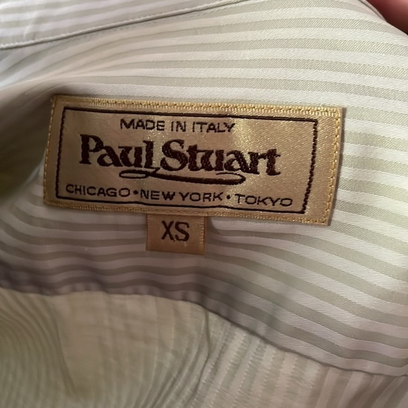 Paul Stuart Women's Classic Fit Button Down Shirt in XS in softly elegant green - Picture 6 of 6